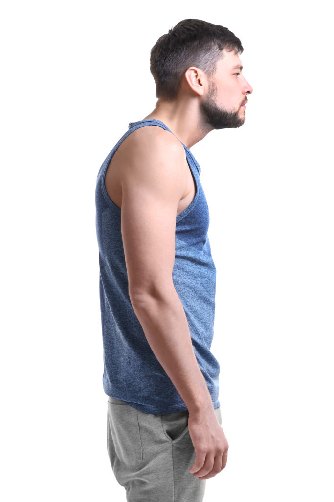 Posture,Concept.,Man,On,White,Background
